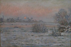 ソレイユはLavacourtnをかわす 作： Claude Monet